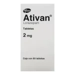 ATIVAN LORAZEPAM 2MG 80TABS