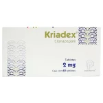 KRIADEX CLONAZEPAM 2MG 60TABS