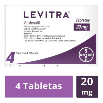LEVITRA VARDENAFIL 20MG 4TABS