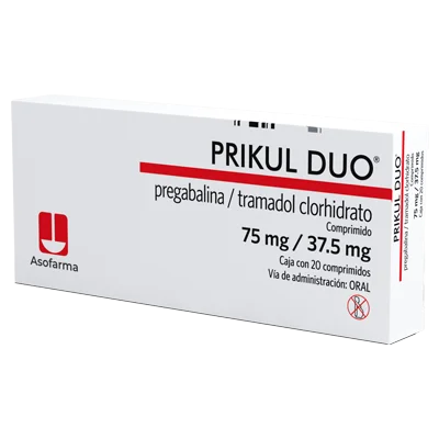 PIRKUL DUO PREGABALINE-TRAMADOL 75/37.5MG 20TABS