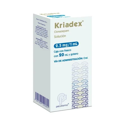 KRIADEX ORAL SOLUTION CLONAZEPAM 2.50GR/1ML 20ML