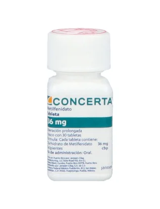 CONCERTA METHYLPHENIDATE 36MG 30TABS XR