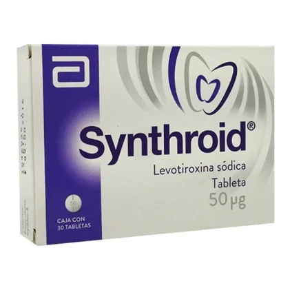 SYNTHROID LEVOTHYROXINE 50MCG 30TABS