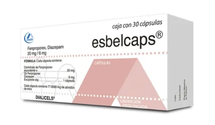ESBELCAPS FENPROPOREX-DIAZEPAM 20/6.0MG 30CAPS XR