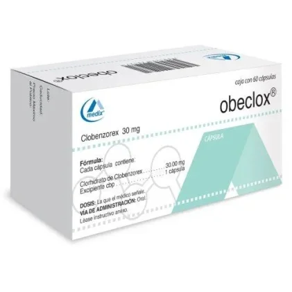 OBECLOX CLOBENZOREX 30MG 60CAPS