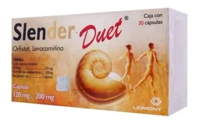 SLENDER DUET ORLISTAT-L-CARNITINE 120/200MG 30 CAPSULES