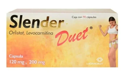 SLENDER DUET ORLISTAT-L-CARNITINE 120/200MG 90CAPSULES